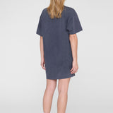 Anine Bing Beth Mini Dress in Washed Black