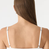 Bassike Crushed Cotton Parachute Dress in Natural