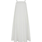 Bassike Crushed Cotton Parachute Dress in Natural