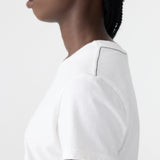 Bassike Embroidered Baby T-shirt in White