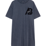 Anine Bing Beth Mini Dress in Washed Black