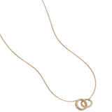 By Charlotte Entwined Hearts Necklace in 18K Gold Vermeil