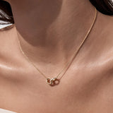 By Charlotte Entwined Hearts Necklace in 18K Gold Vermeil