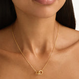 By Charlotte Entwined Hearts Necklace in 18K Gold Vermeil