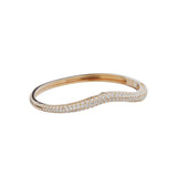 By Charlotte Crystal Wave Bangle in 18K Gold Vermeil