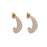 By Charlotte Crystal Wave Hoops in 18K Gold Vermeil