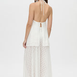 Camilla and Marc Louise Hankerchief Top in Soft White Check