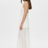 Camilla and Marc Louise Hankerchief Top in Soft White Check