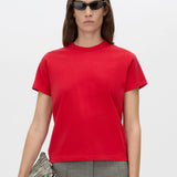 Camilla and Marc Rosa Monogram Neat Fit Tee in Poppy Red