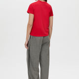 Camilla and Marc Rosa Monogram Neat Fit Tee in Poppy Red