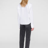 Anine Bing Essie Cropped Shirt in White