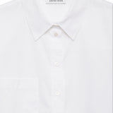 Anine Bing Essie Cropped Shirt in White