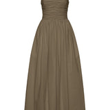 Matteau Gathered Bodice Dress in Birch