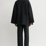 Toteme Embroidered Scarf Jacket in Black