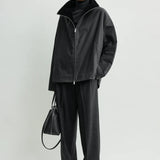 Toteme Zipped Country Jacket in Washed Black
