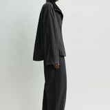 Toteme Zipped Country Jacket in Washed Black