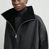 Toteme Zipped Country Jacket in Washed Black