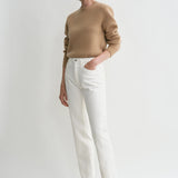 Toteme Twisted Seam Denim Jean in Off White