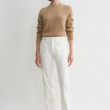 Toteme Twisted Seam Denim Jean in Off White