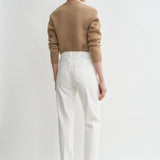 Toteme Twisted Seam Denim Jean in Off White