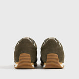 Toteme Sport Sneaker in Dark Olive