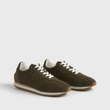 Toteme Sport Sneaker in Dark Olive