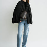 Toteme Drawstring Cape in Black