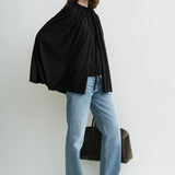 Toteme Drawstring Cape in Black
