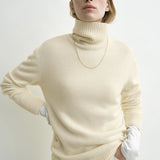Toteme Cashmere Turtleneck in Ecru