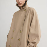 Toteme Signature Trench in Khaki