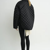 Toteme Collared Quilted Jacket in Black
