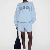 Anine Bing Miles Sweatshirts in Pale Blue