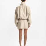 One of Others Fangio Bomber in Almond - styled look
