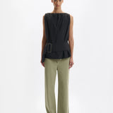 One of Others Noro Top in Black - side view