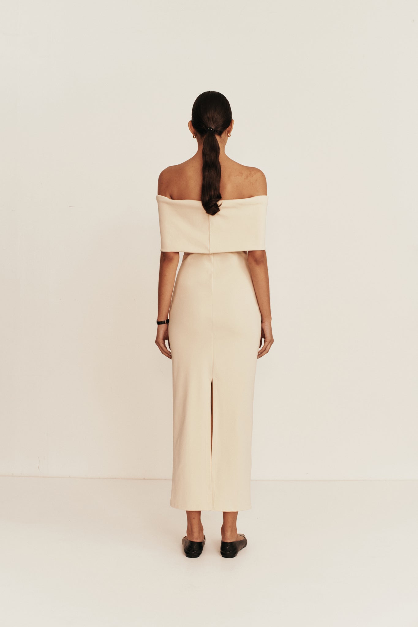 Esse Illi Band Midi Dress - Buttermilk