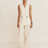 Esse Studios Portia Double Vest - Crema