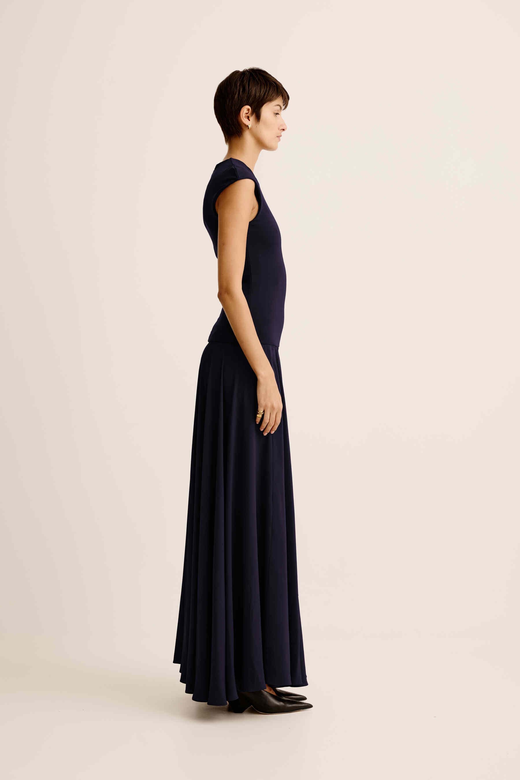 Illi Crew Maxi Dress | French Navy