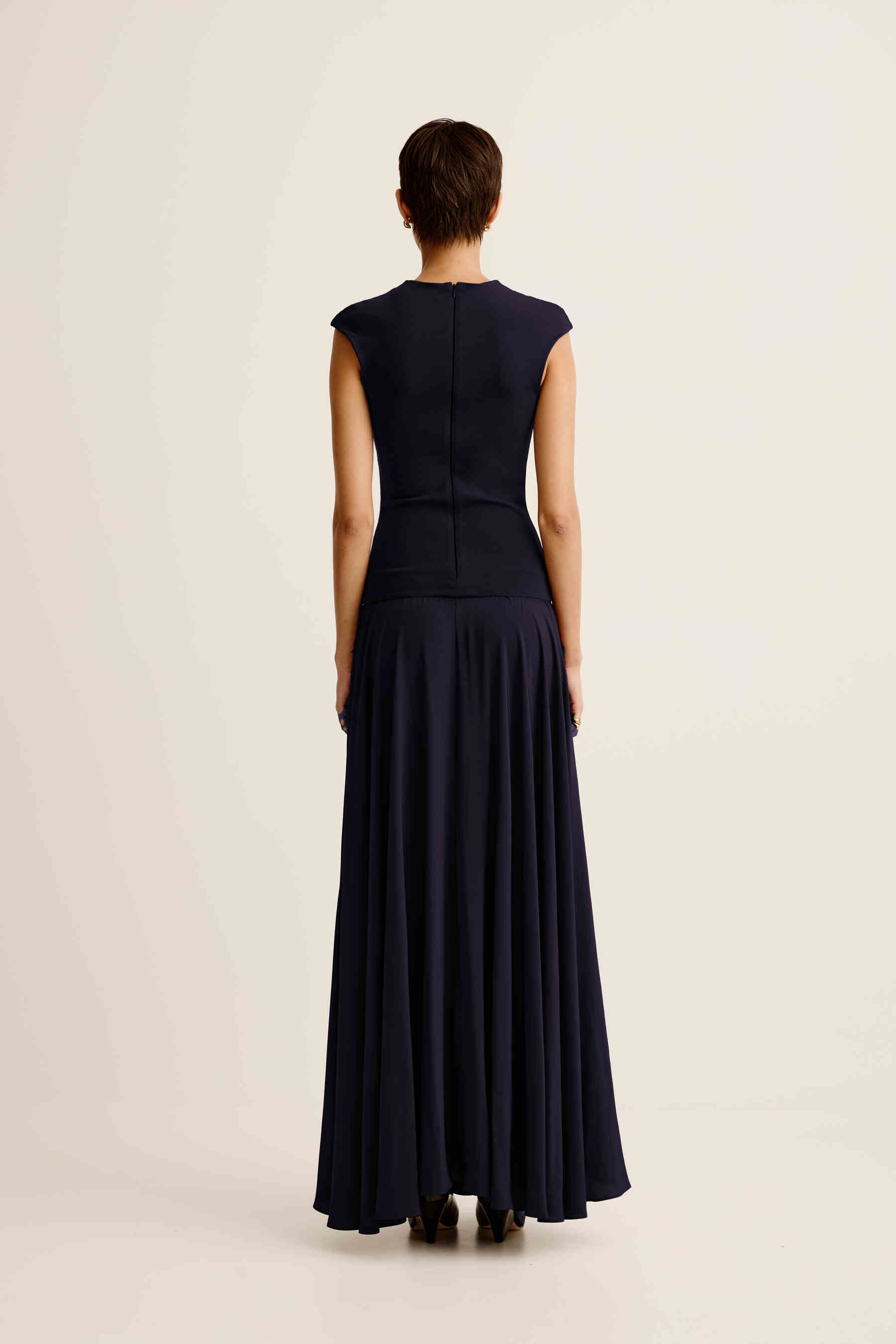 Illi Crew Maxi Dress | French Navy