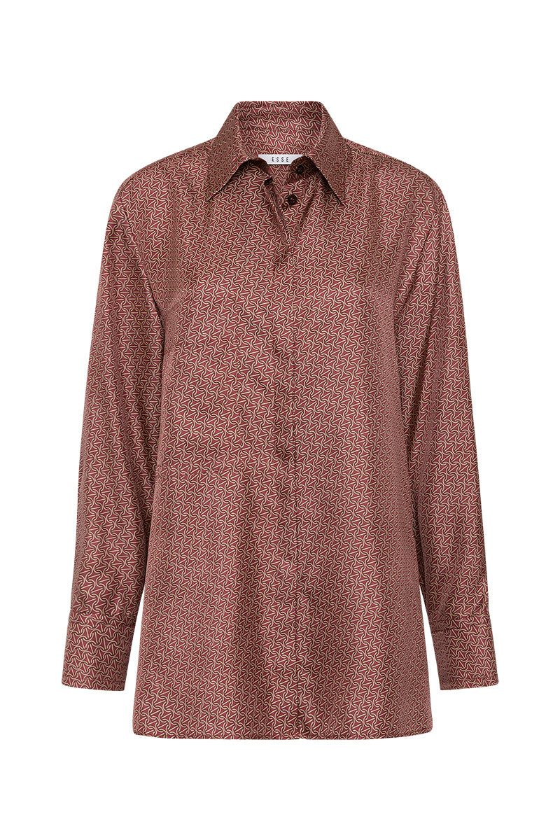 Esse Studios Linka Silk Shirt - Burnt Linka