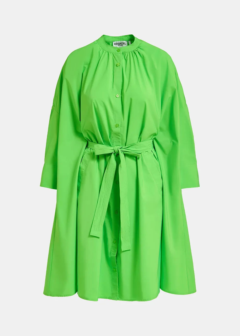Essentiel Antwerp Firepink Dress - Green Lizard