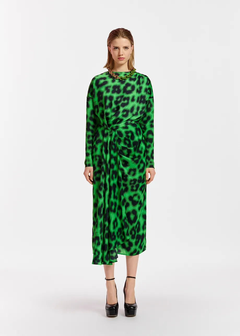 Essentiel Antwerp Elisha Dress - Green Kelly | Denim Iniquity