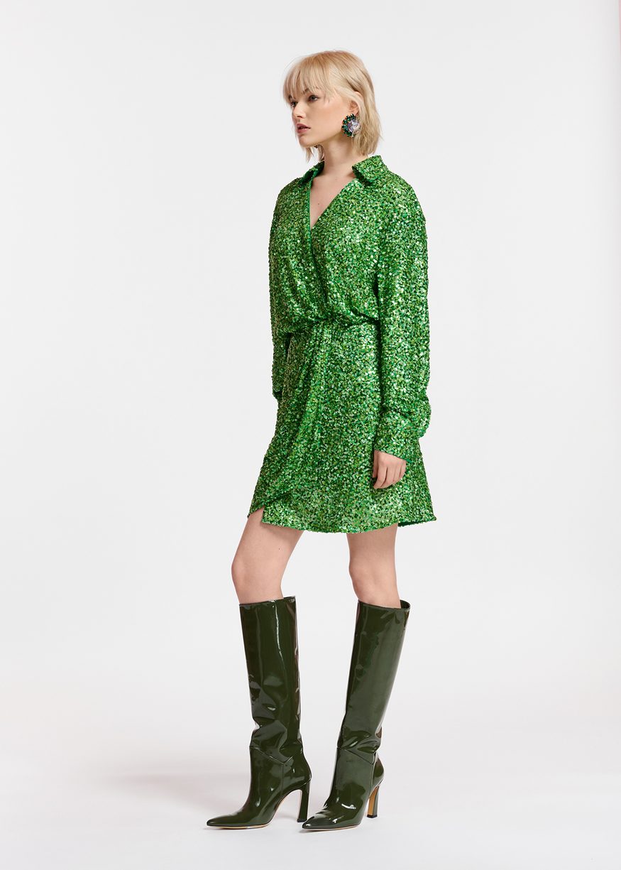 Essentiel Antwerp Entire Dress - Green Kelly