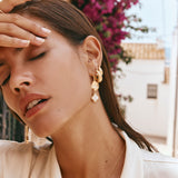 Fairley Flared Maxi Hoops - Gold