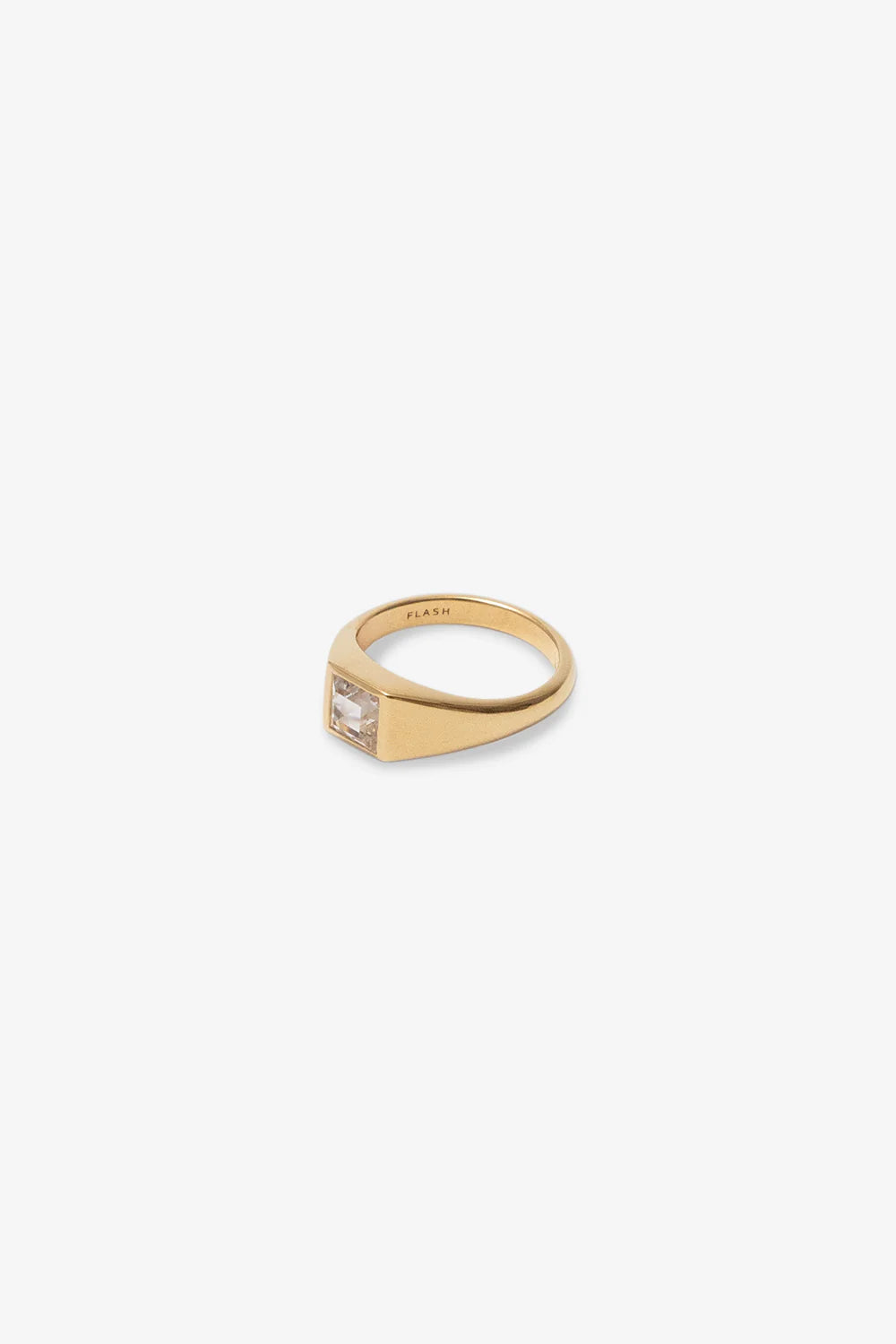 Flash Jewellery Pinky Gemstone Ring - Gold