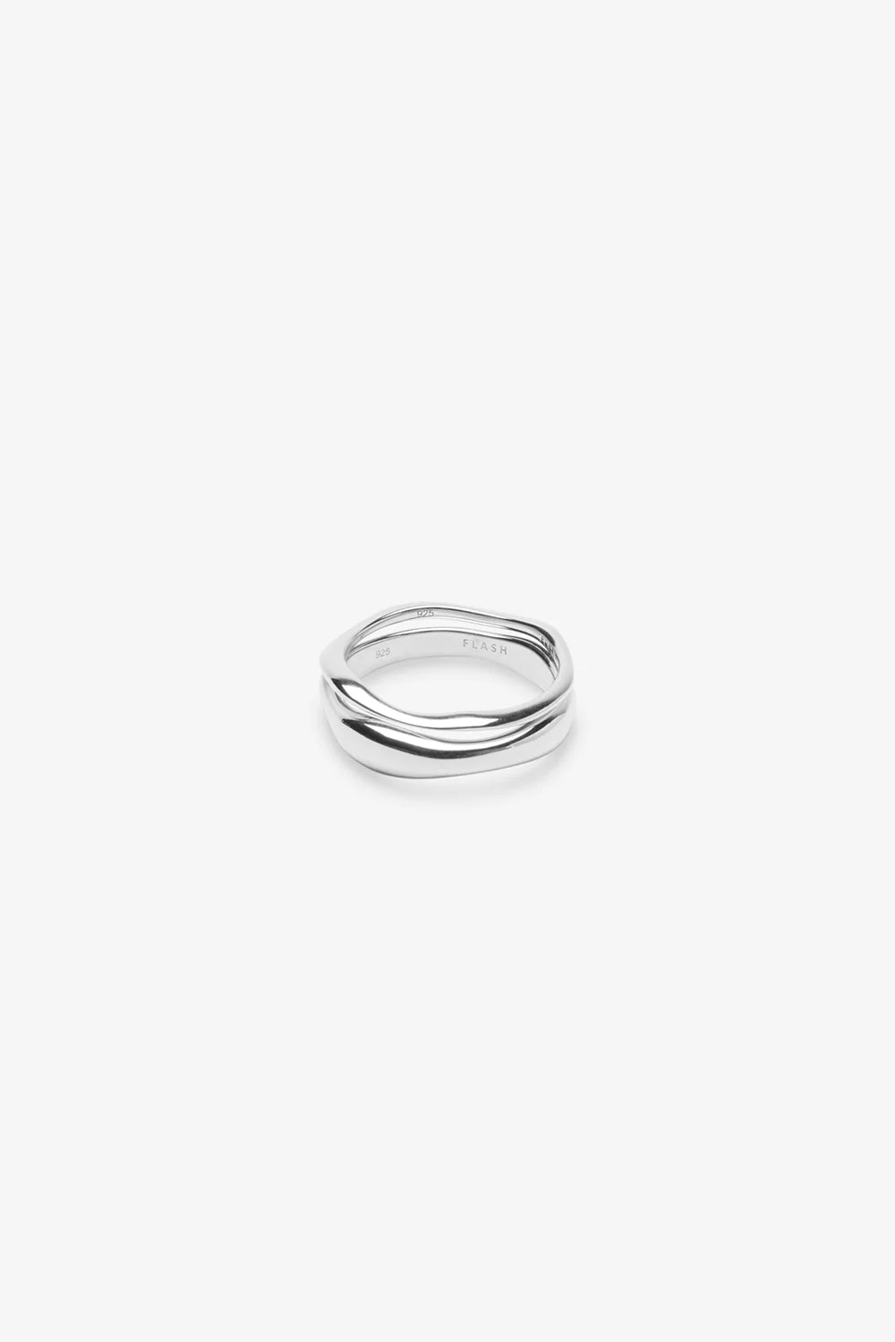 Flash Jewellery Waves Ring Set - Sterling Silver