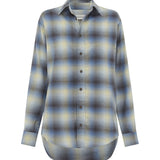 Matteau Flannel Shirt in Ocean Check