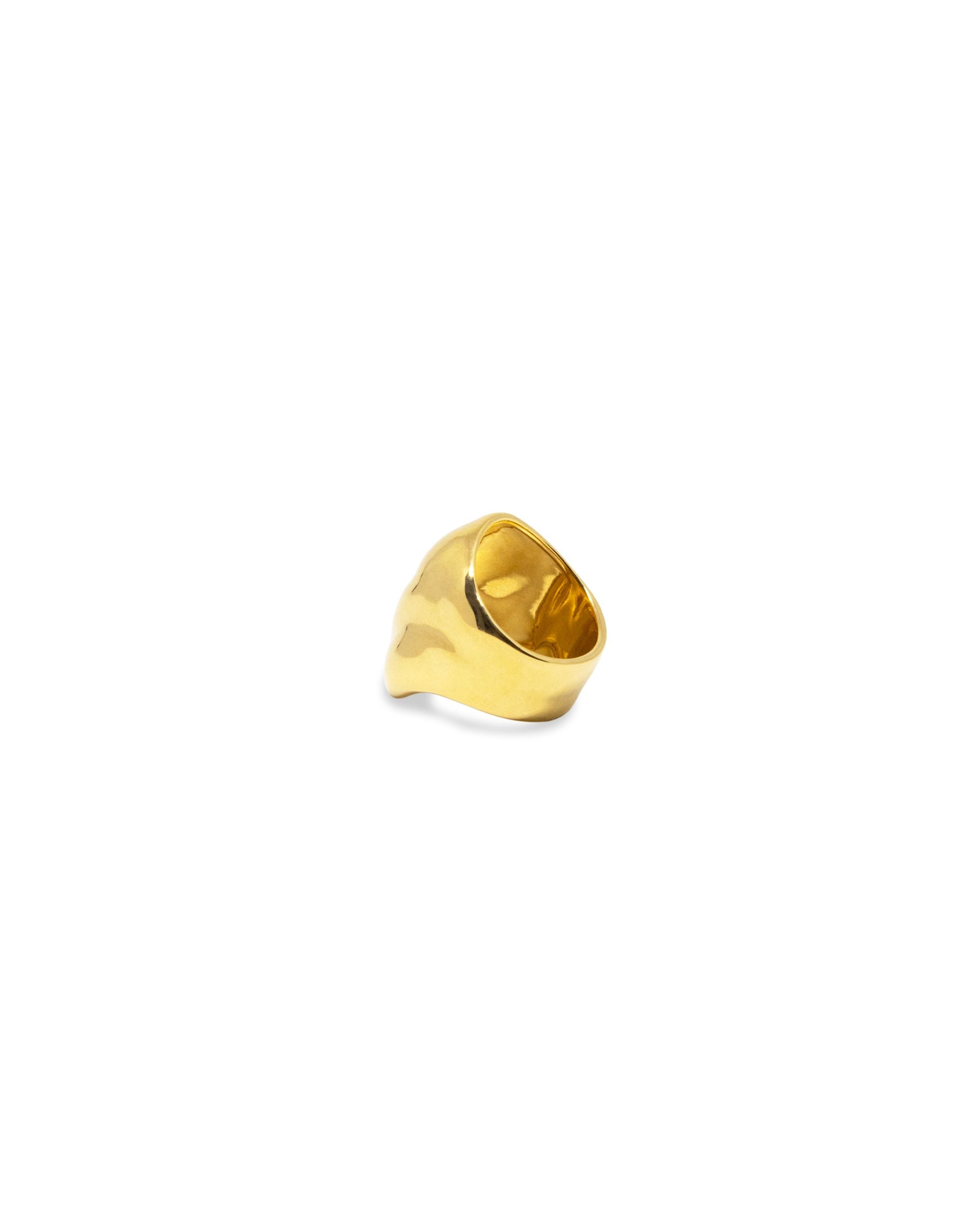 Flash Jewellery Dylan Dome Ring - 14k Vermeil