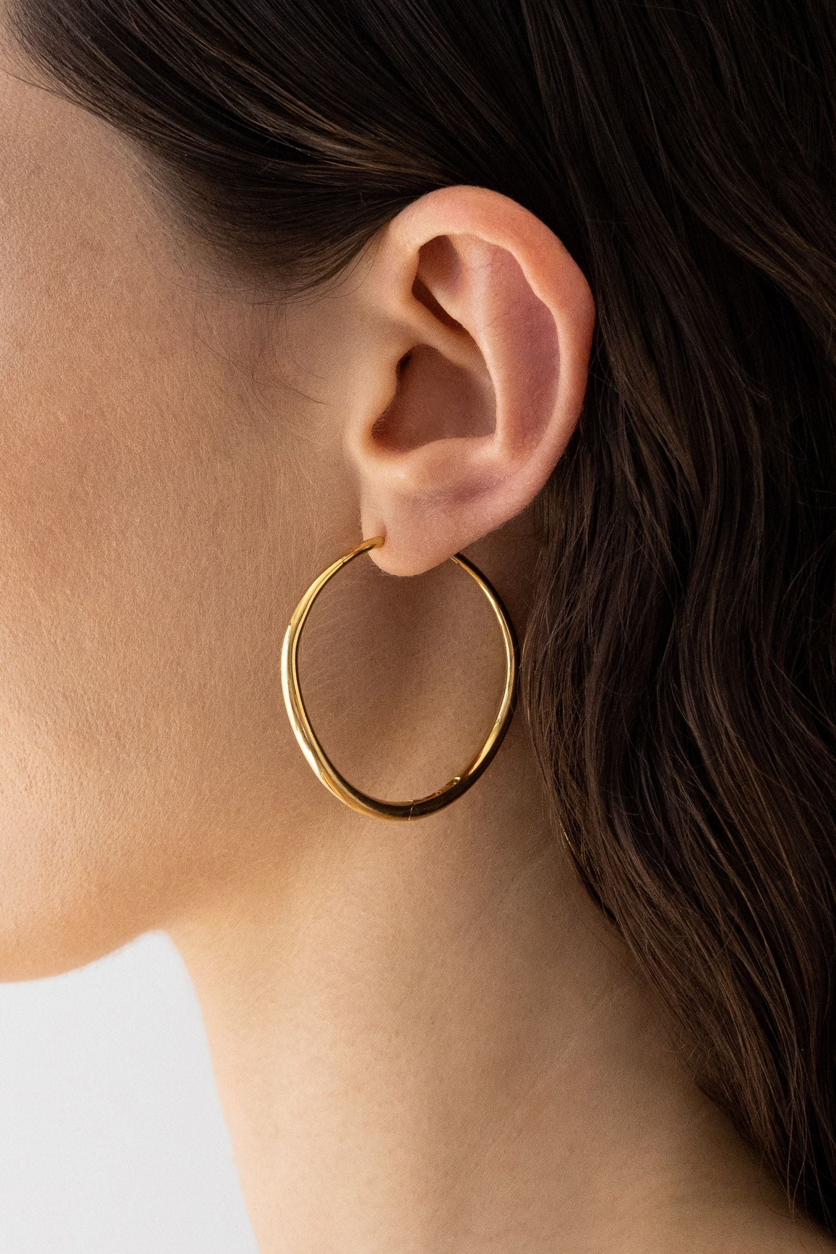 Flash Jewellery Momento Large Hoops - Gold