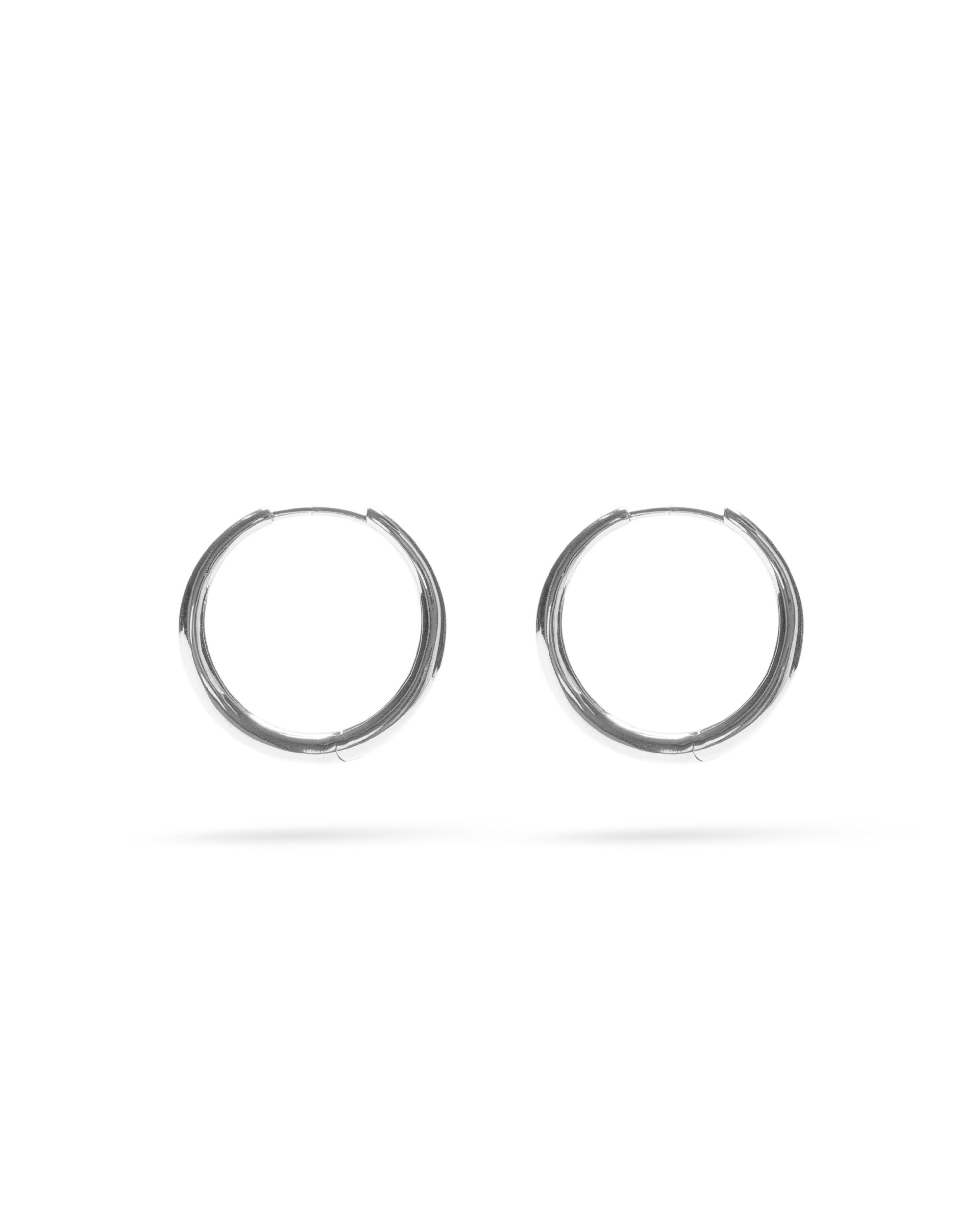 Flash Jewellery Momento Large Hoops - Sterling Silver