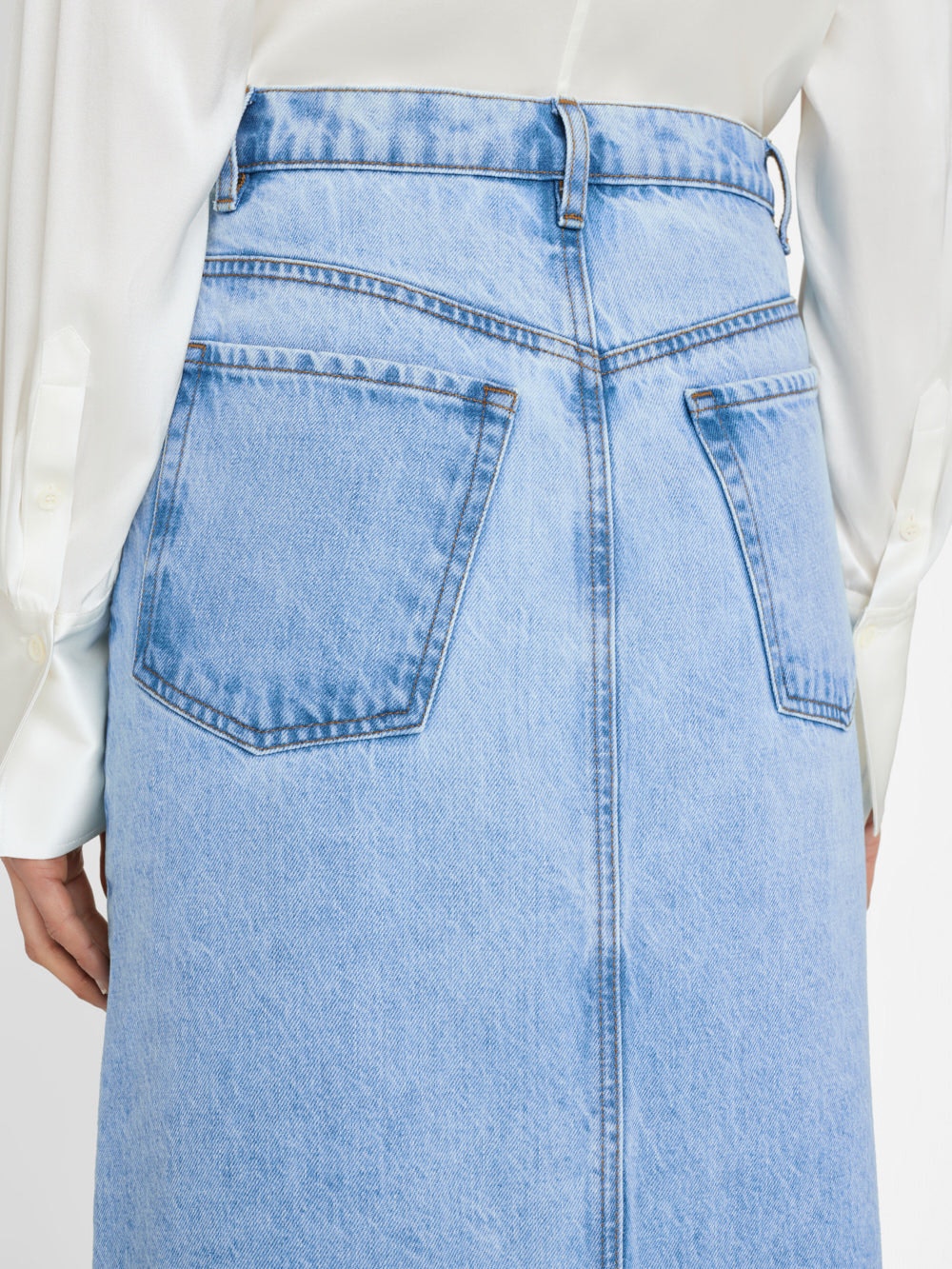 Frame Midaxi Skirt Angled Seam - Baines